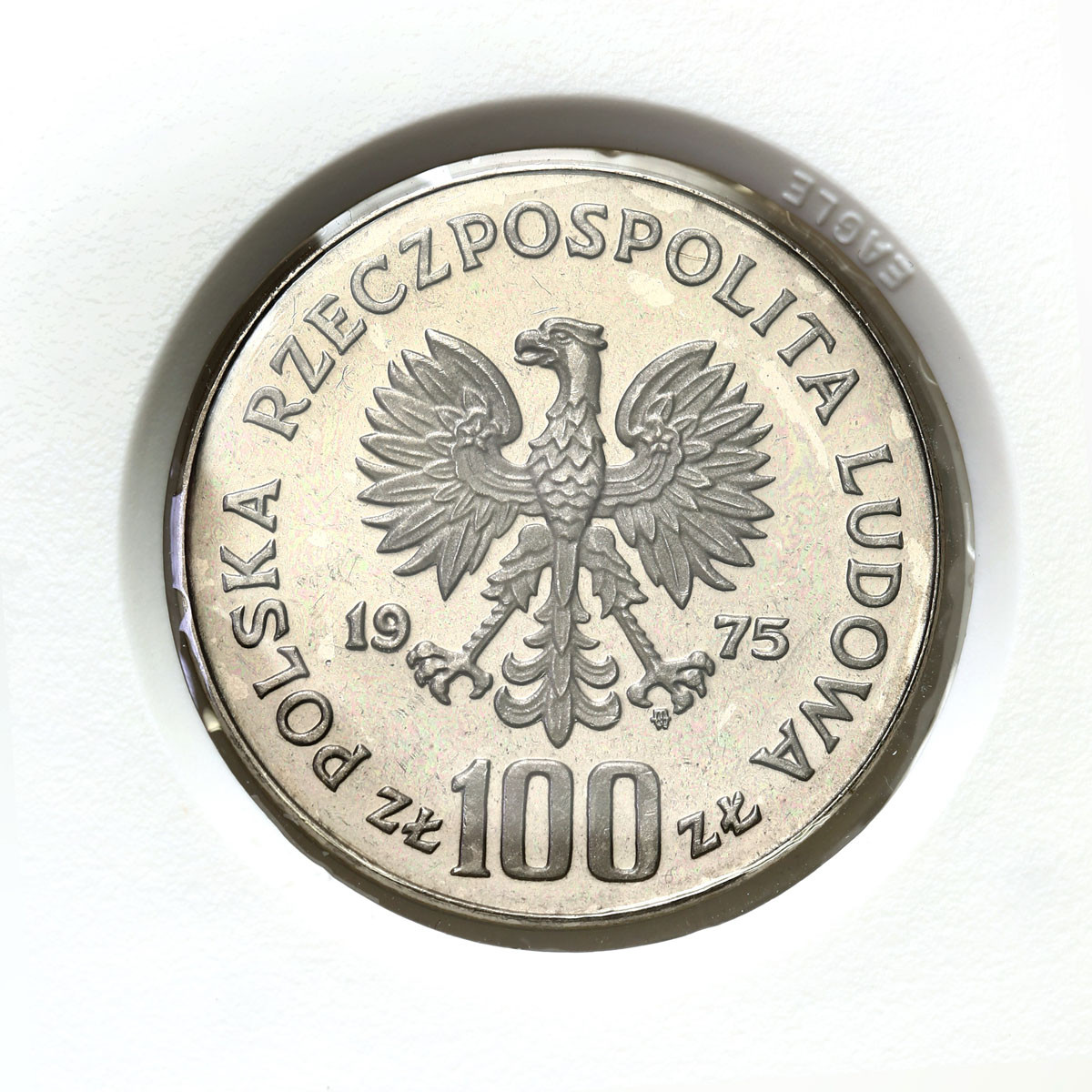 PRL. PRÓBA Nikiel 100 złotych 1975 – Helena Modrzejewska